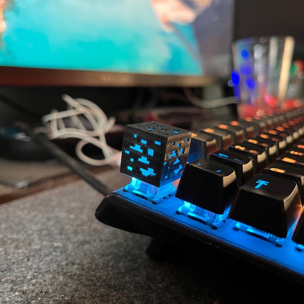 Minecraft Diamond Ore Keycap