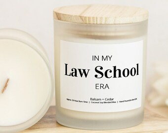 In My Law School Era Candle, Law School Candle, Lawyer Candle, Law School Student Gift, Law School Gift, Law Student Gift, Lawyer Gift