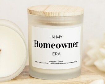 In My Homeowner Era Candle, New Homeowner Candle, New Homeowner Gift, New Home Gift, Housewarming Gift, First Home Gift, House Closing Gift