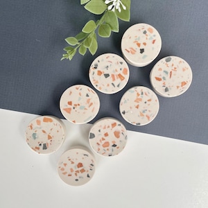 Terrazzo Fridge Magnets, Housewarming Gift, Fridge Magnet Gift, Birthday Gift, Bohemian Home Decor, Refrigerator Magnets