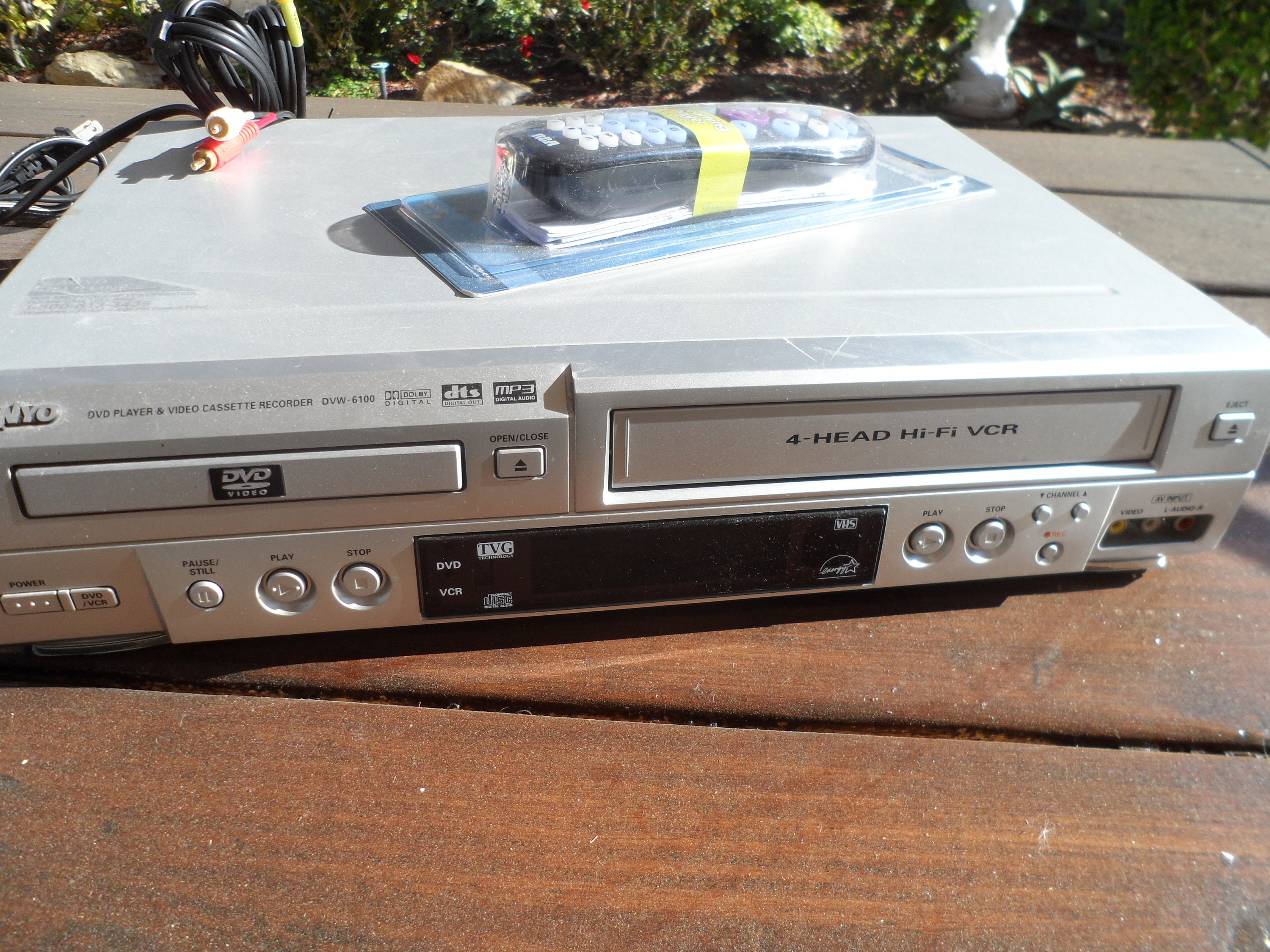 Sanyo DVD/VCR Combo Model Dvw6100 Tested Works WITH Remote Etsy