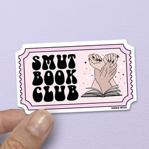 Smut Book Club Aufkleber, Smut Aufkleber, Bücherwurm Aufkleber, Romanze Buchaufkleber, Dark Romance Aufkleber, Booktok Aufkleber