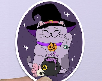 Witchy Cat Sticker