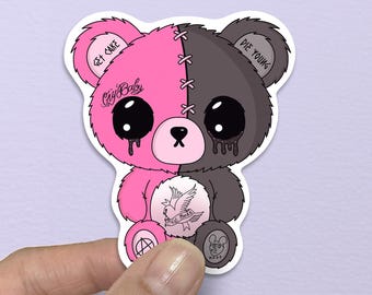 Lil Peep Inspired Sticker, Lil Peep Bear, Lil Peep Sticker, Cry Baby Sticker