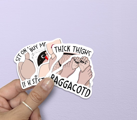 Smut Vinyl Sticker Pack, Spicy Booktok Stickers