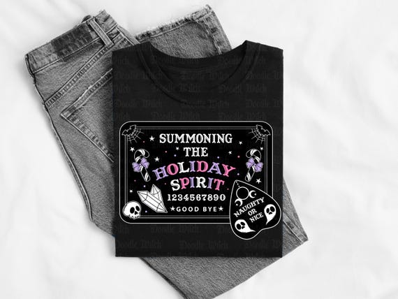 Summoning the Holiday Spirit Shirt, Witchmas Ouija Tee