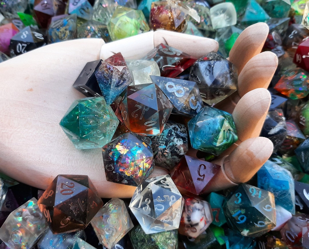 Potluck Dice Mystery Random Dice Adopt A Die Imperfect Unfinished or