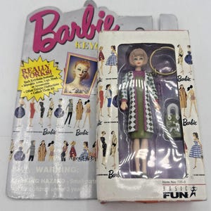 Vintage BARBIE "Poodle Parade" Keychain/Purse Charm Basic Fun 1995