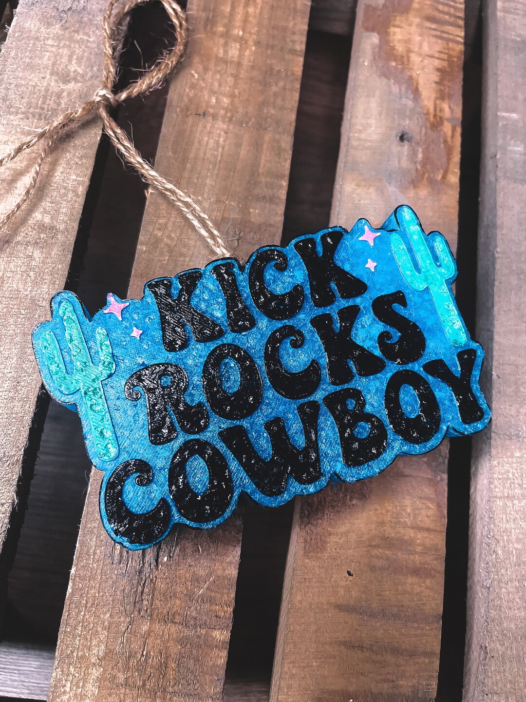 Kick Rocks Cowboy Western Freshie Western Car Accessories Car Freshie ...