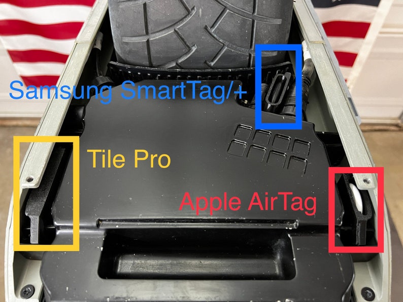 Onewheel GT/s series Tracker Keepers The Original for AirTag, SmartTag/Plus/2, and Tile o.a.k. o.s.k o.s.t EXCLUSIVE for Onewheel GT/s image 1