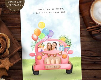 Lesbian Valentines Day Card, Lesbian Anniversary Card LGBT Gay Boyfriend Valentines Photo Card, Cute Romantic Personalized Love Card for Her
