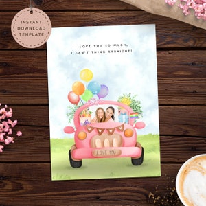 Lesbian Valentines Day Card, Lesbian Anniversary Card LGBT Gay Boyfriend Valentines Photo Card, Cute Romantic Personalized Love Card for Her