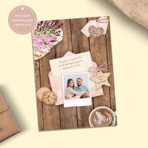 Personalized Valentines Day Card for Boyfriend, Funny Valentines Day Photo Card for Him, First Anniversary Card for Husband Instant Download