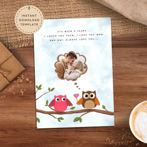 Punny Valentines Photo Card for Girlfriend Funny Valentines Day Card for Wife, Cute 3rd Anniversary Card for Her, Love Card for Boyfriend