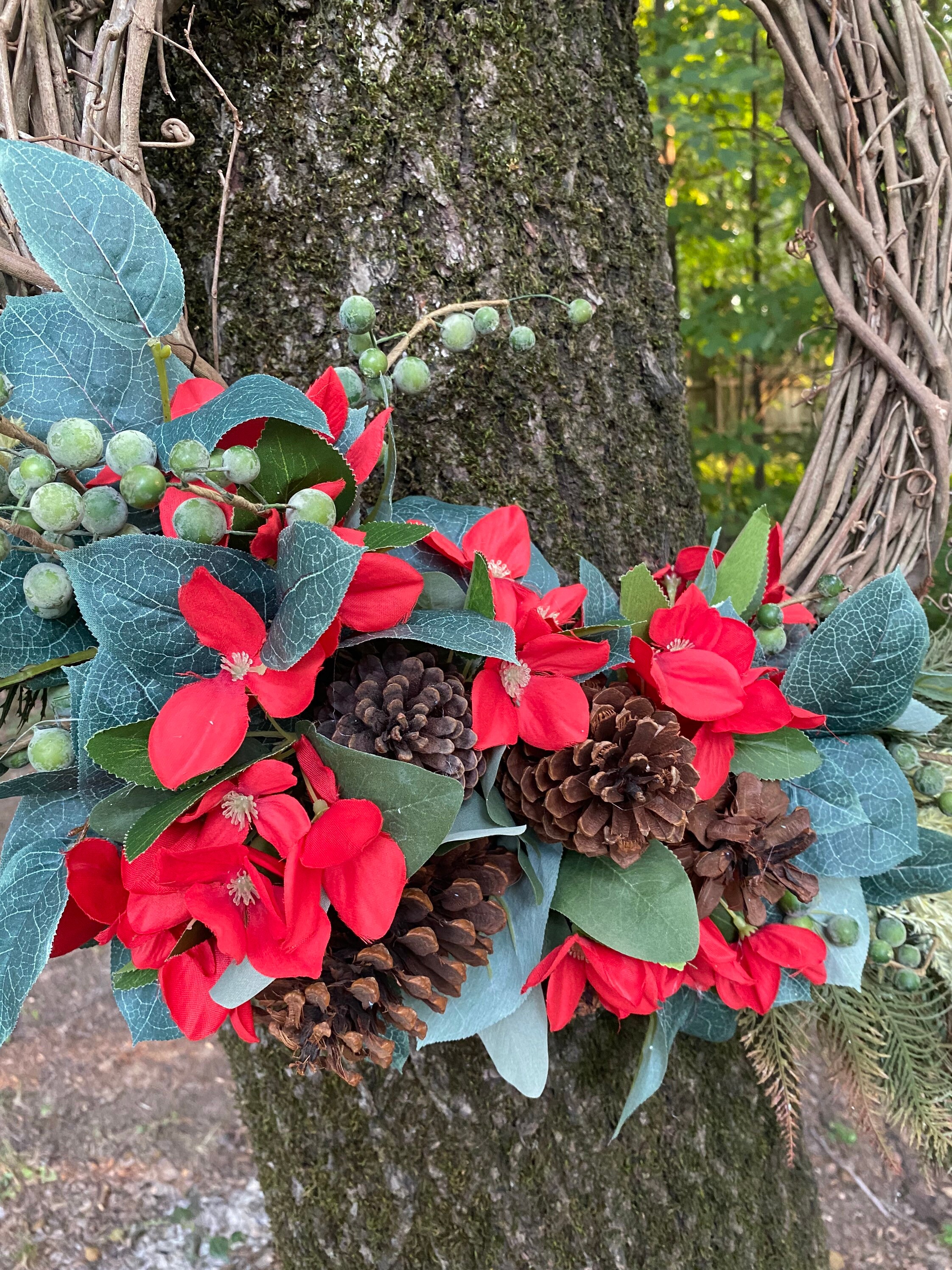 Decorative Holiday Muffin Tin Wall Decor - Wreath Top Left — Glimmerbug  Handmade Art