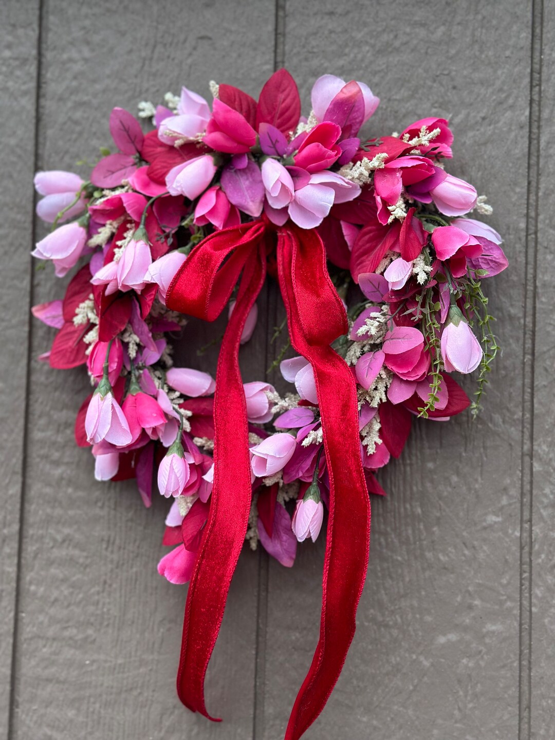 Valentines Wreath, Gift for Her, Valentines Wreath for Front Door