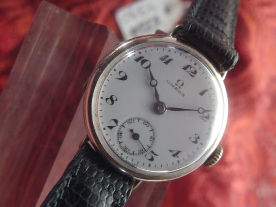 4340 Original Vintage Omega Trench Watch Transition 26mm Circa 1930 Rare Caliber Omega 23.7 ST2 Etsy Sweden