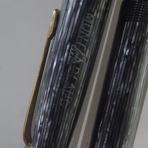 4333 bellissima madreperla nera celluloide colore nero F.Wiese Montblanc nº 22 rara produzione spagnola 1 950