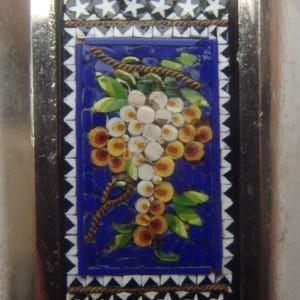 gorgeous impressive micromoaic lobulate cross grand tour rome 1890
