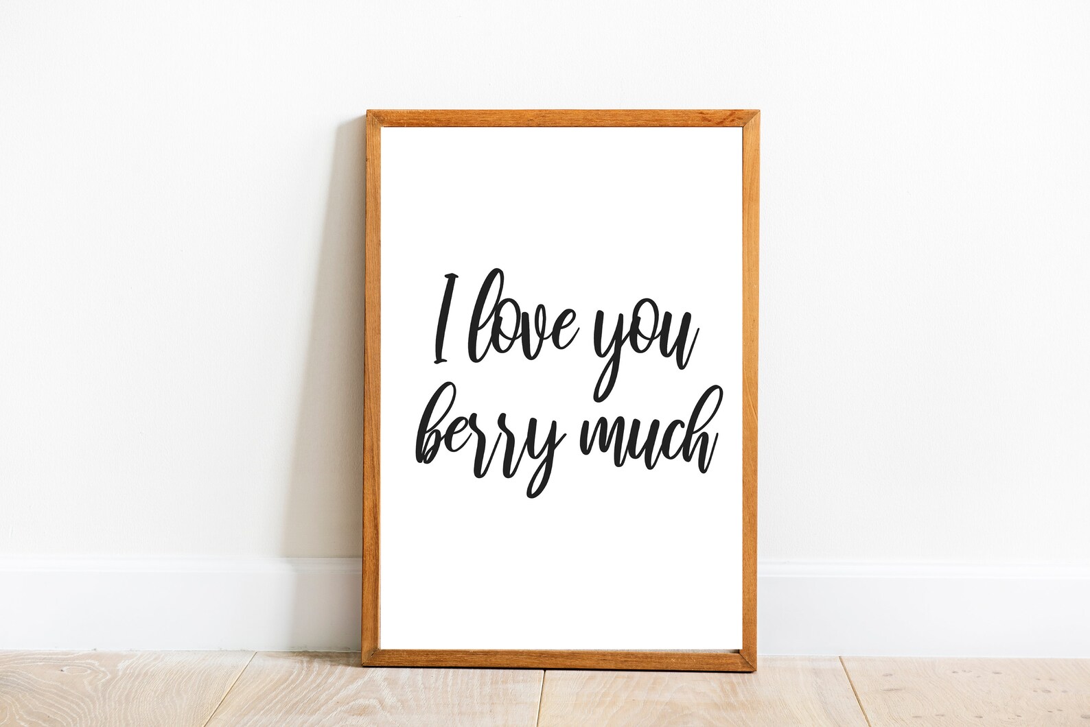 DIGITAL DOWNLOAD I Love You Berry Much PRINTABLE Quote Art 8x10 or ...