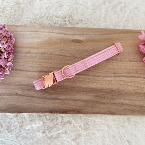 Pink Corduroy Dog Collar