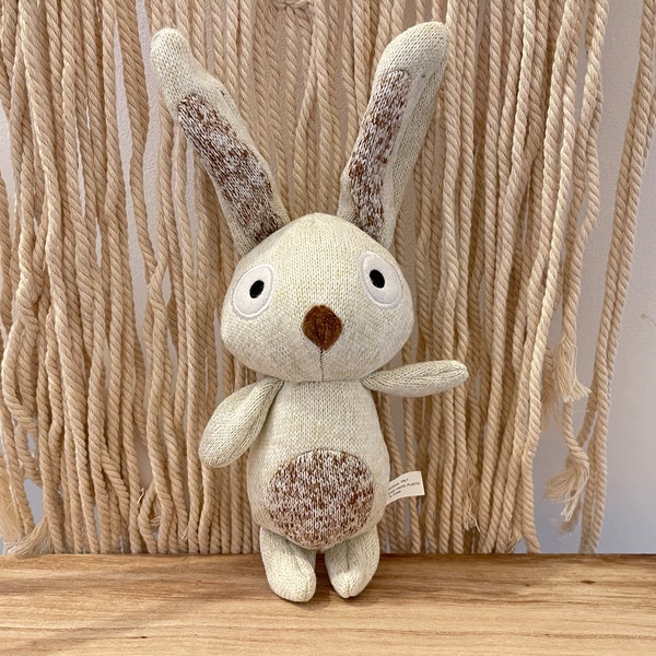 Rabbit Plush Dog Toy | Roo the rabbit plush dog toy | Squeaky plush dog toy