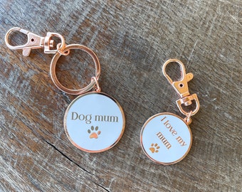 Me And My Dog Matching Keyring And Collar Charm