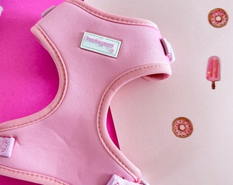 Adjustable Pink Dog Harness  XS-Large