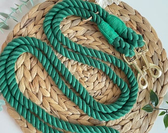 Dark Green Multi-way Double ended rope lead