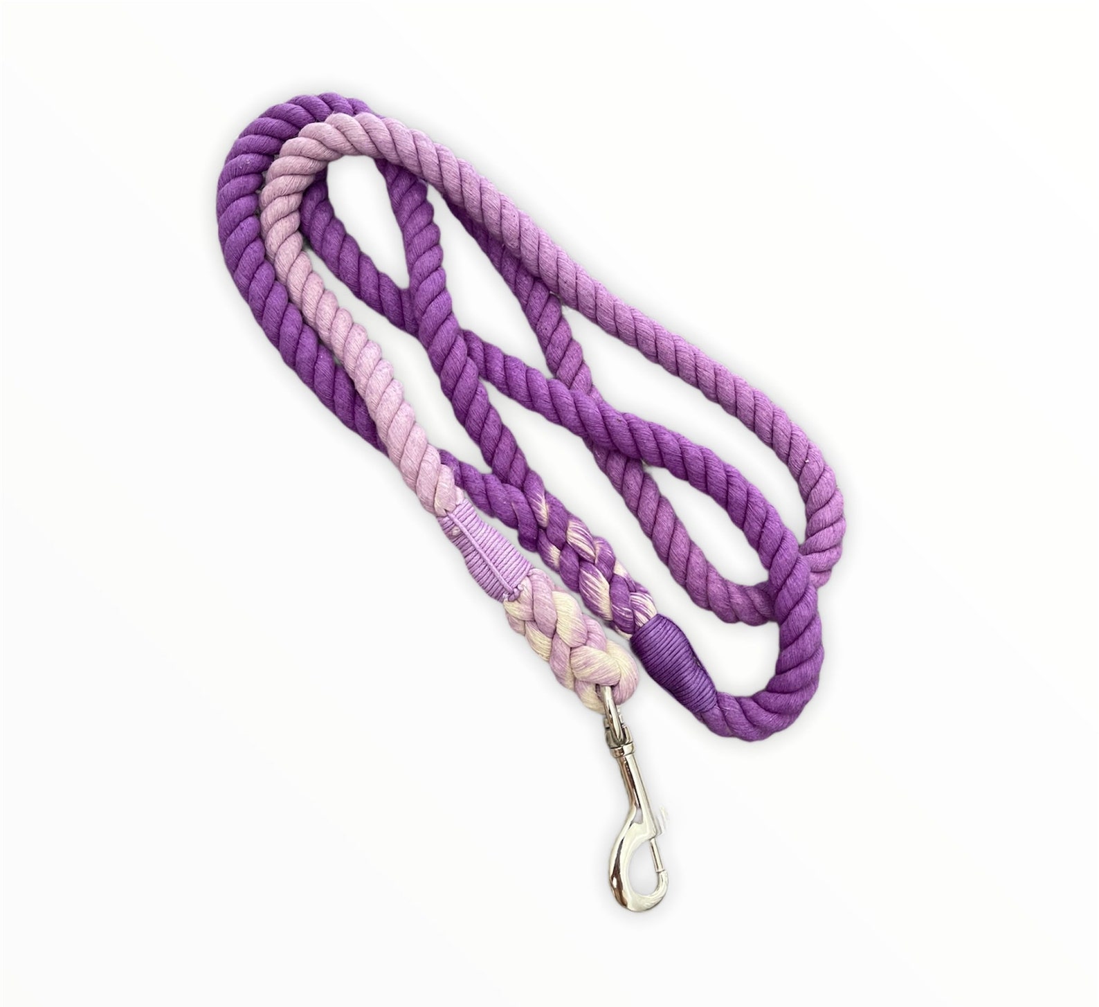 Purple Natural Cotton Rope Dog Lead Strong Tough Dog Leash Etsy