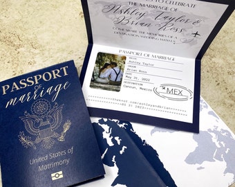 Reisepass Einladung Vorlage Sofort Canva Download