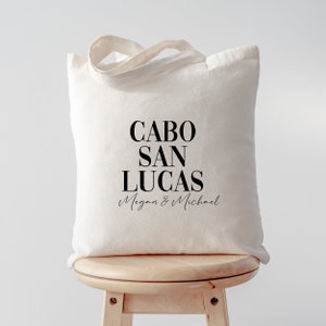 Cabo Mexico - Wedding Welcome Bag - Location Tote - Bachelorette Gift Bags - Destination Wedding Tote - Custom Tote Bag