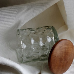 Dose Glas mit Holzdeckel Bild 1