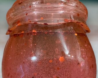 Glitter Orange Jar