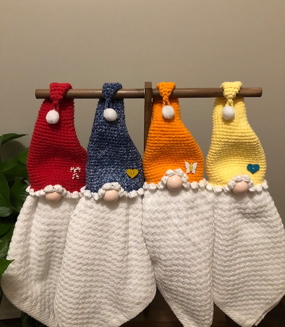 Decorative Kitchen Towel holder, Gnome towel  holder, towel  toppers,  farmhouse towel holder, Gnome kitchen decor, gnome gifts,