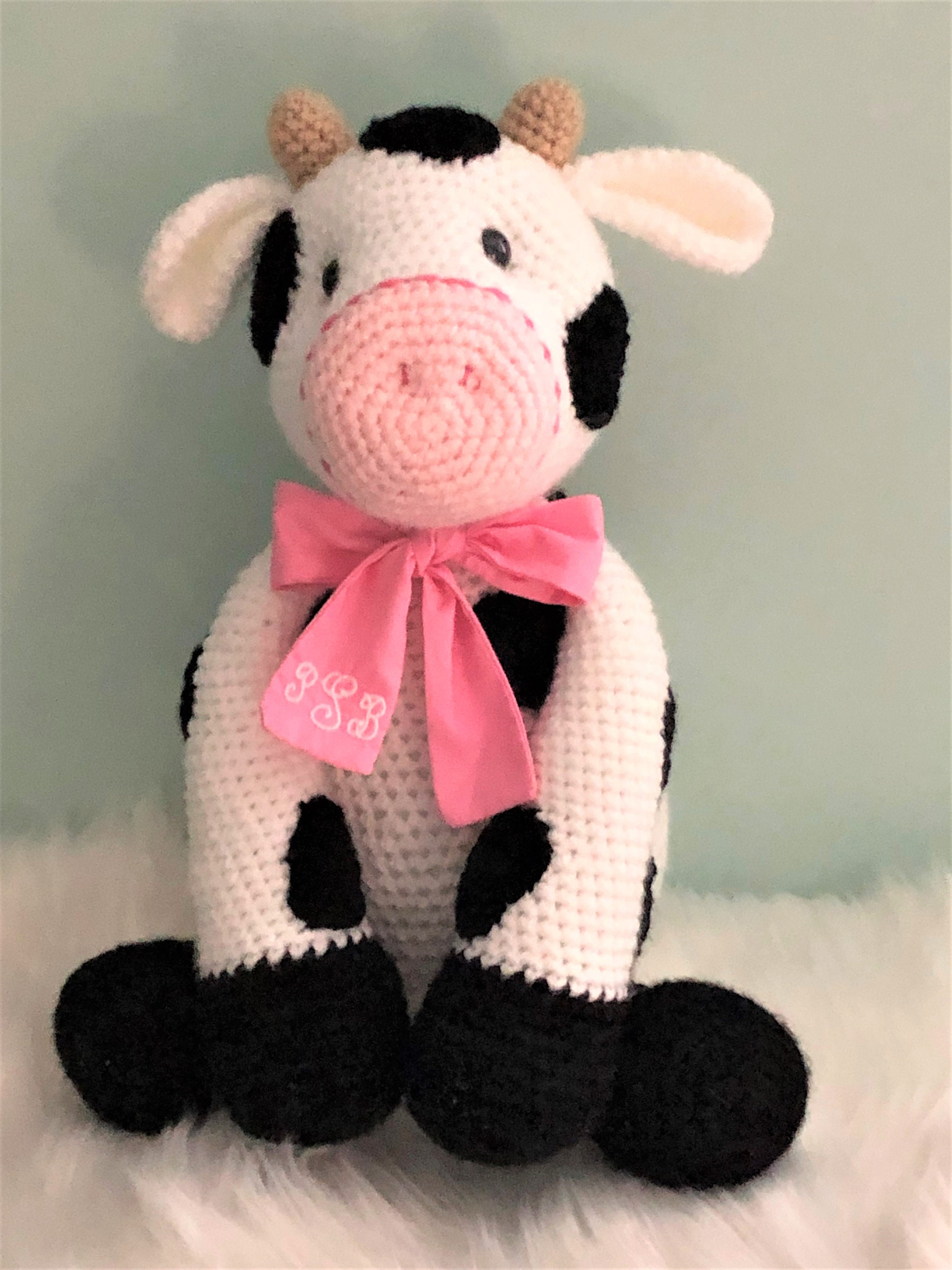 Mignon Doudou Vache Geant Personnalisé Jouet En Peluche Animaux