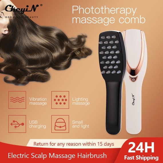 Phototherapy Massage Comb Electric Scalp Massager Head Etsy