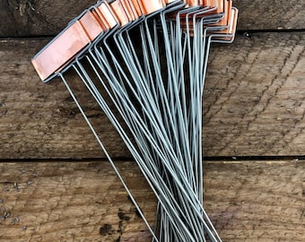 Copper Plant Tags - Garden Markers Set