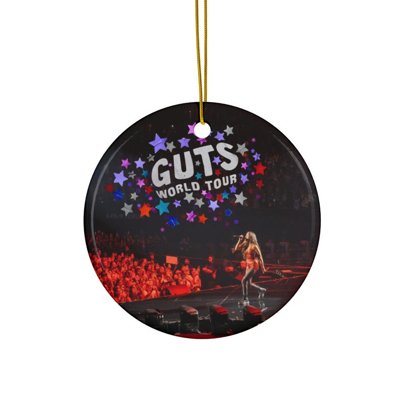 Olivia Rodrigo Guts World Tour Concert Christmas Tree Holiday Ornament