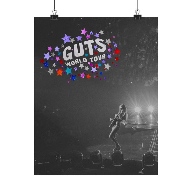 Olivia Rodrigo Guts World Tour Concert Poster option 3 Etsy