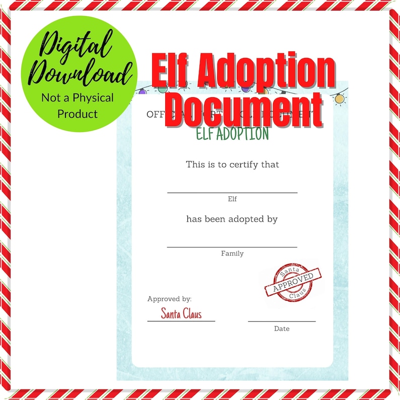 Naughty Elf, Christmas Elf Kit, Elf on the Shelf Kit Printables, Elf ...