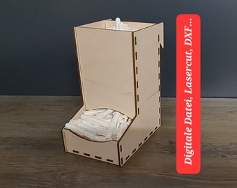 French cleat, small parts dispenser, (digital file, laser cut)