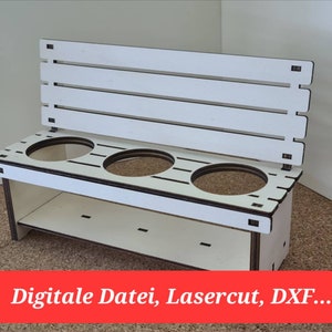 Beer bench, can bench, gift idea, Dxf, 4 mm (digital file, laser cut)