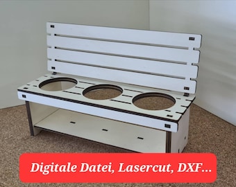 Beer bench, can bench, gift idea, Dxf, 4 mm (digital file, laser cut)