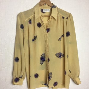 Vintage yellow blouse/ shirt