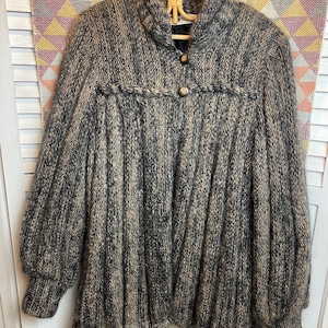 Vintage knit 1980s boho cardigan