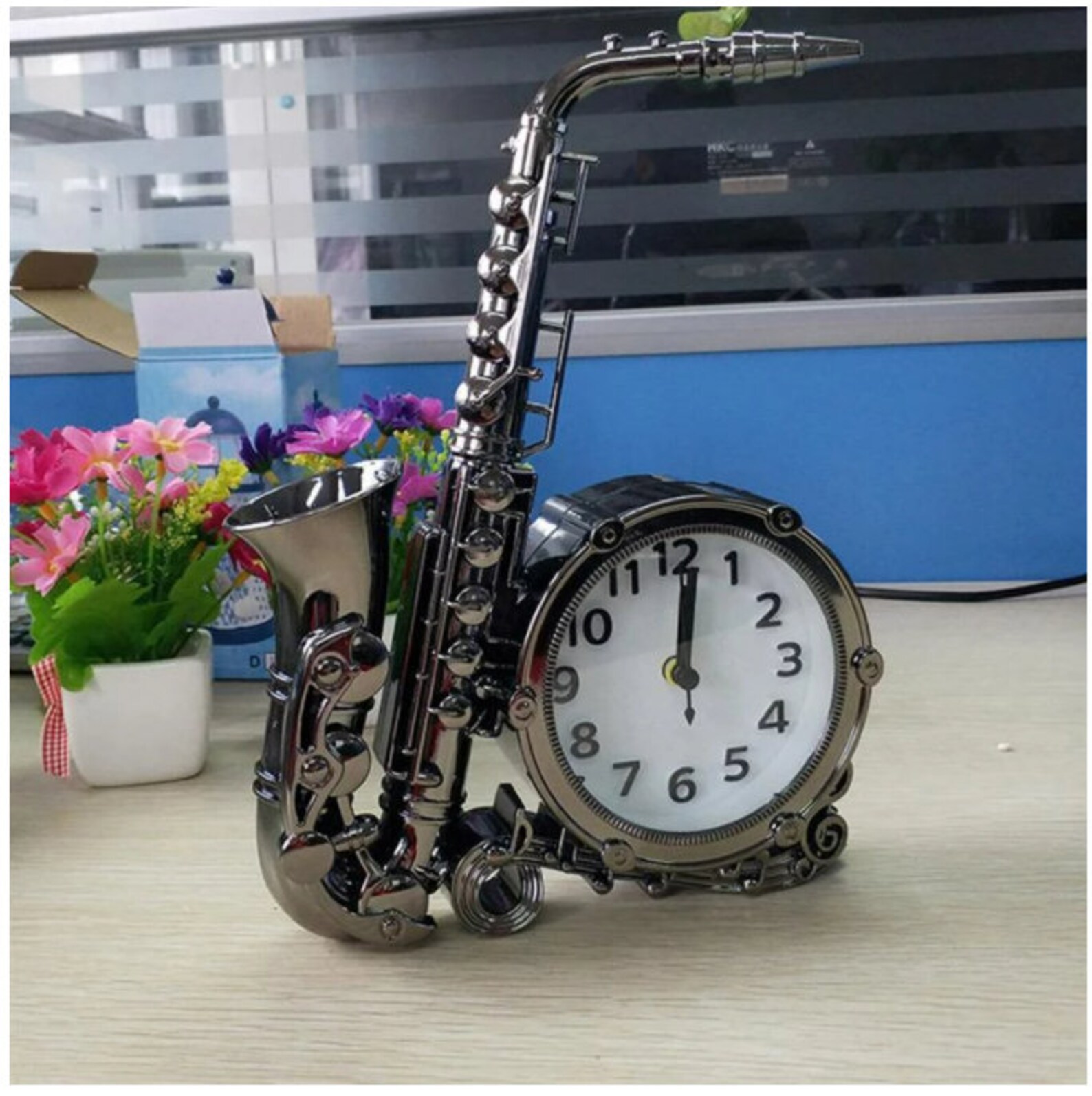 Saxophone Shaped Alarm Clock Retro Decorative Alarm Clock Etsy