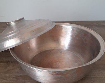 Vintage Copper Pot with Lid