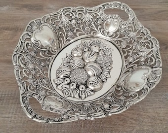 Vintage German Silver Plated Bowl for Candy and Fruit