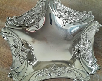Vintage German Silver Plated Bowl for Candy and Fruit
